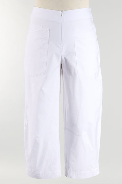 Hampton Crop Pant - White