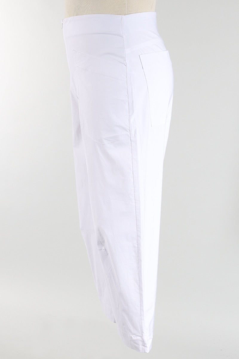 Hampton Crop Pant - White