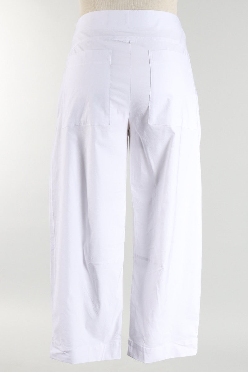 Hampton Crop Pant - White