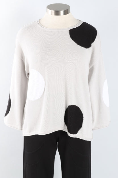 Mixed Dot Pullover - Sand