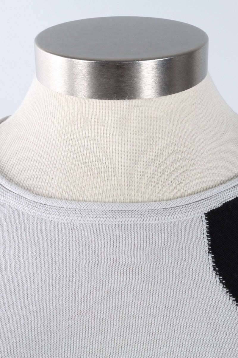 Mixed Dot Pullover - Sand