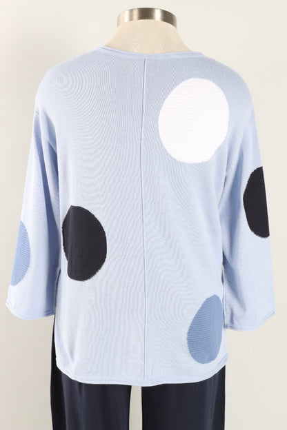 Mixed Dot V-Neck - Rain