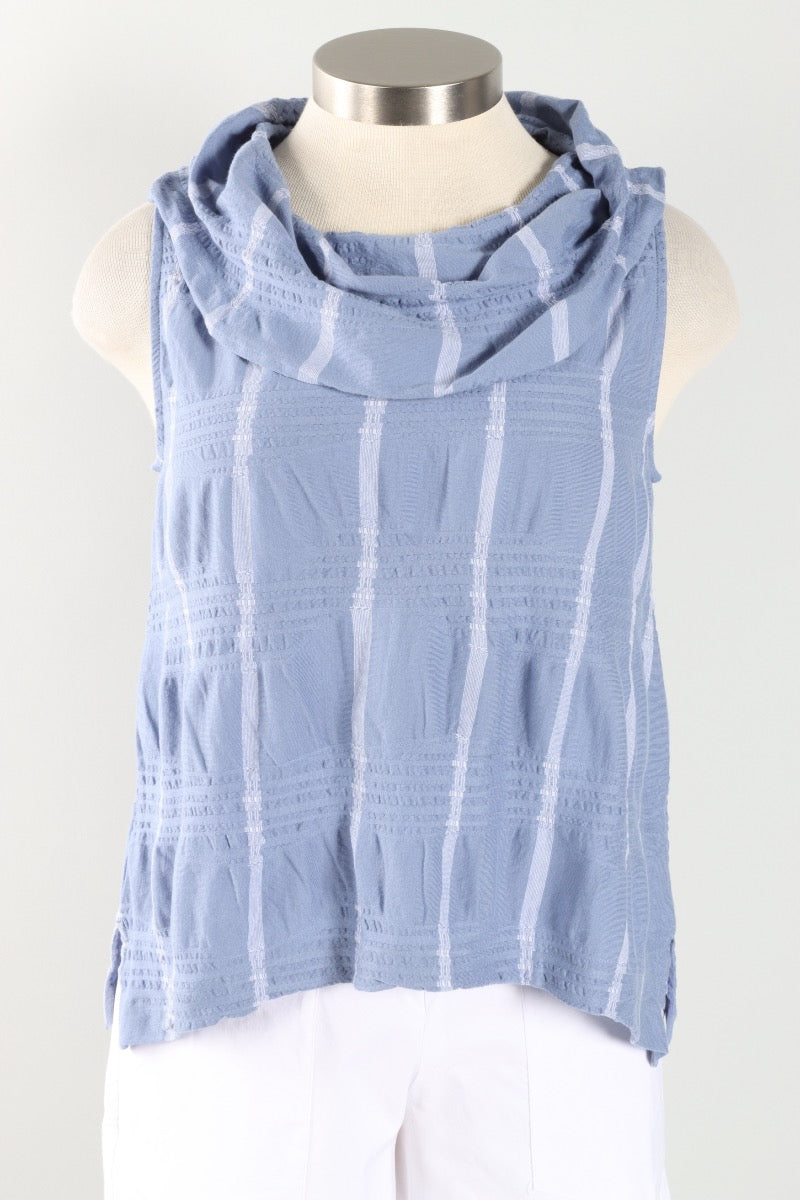Sleeveless Cowl - Blue
