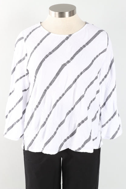 Bias Cut Pullover - White