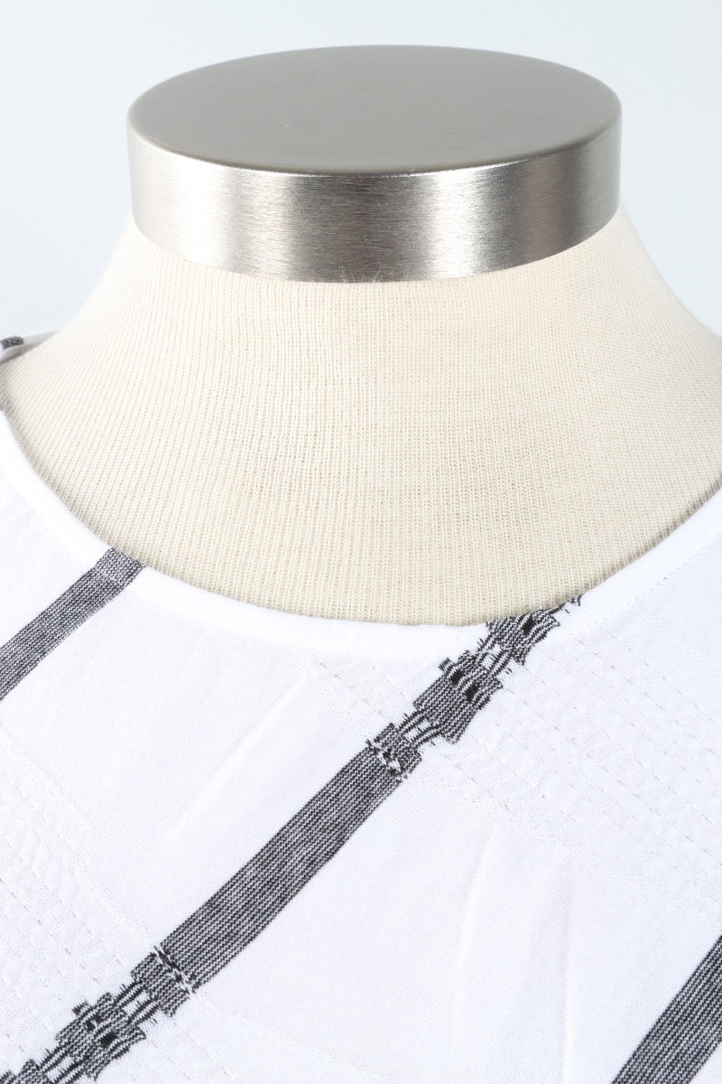 Bias Cut Pullover - White