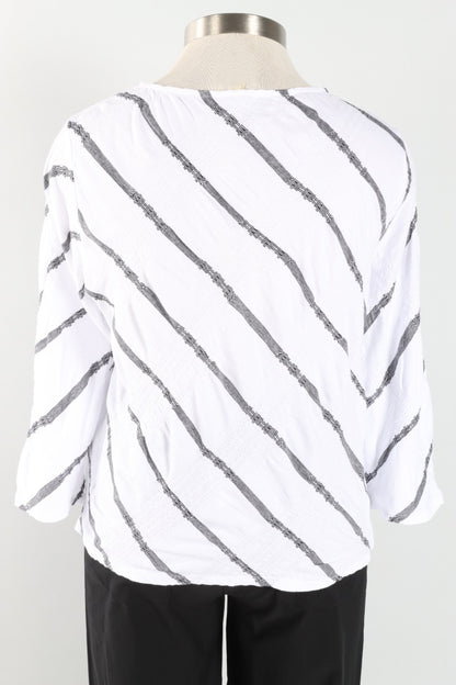 Bias Cut Pullover - White