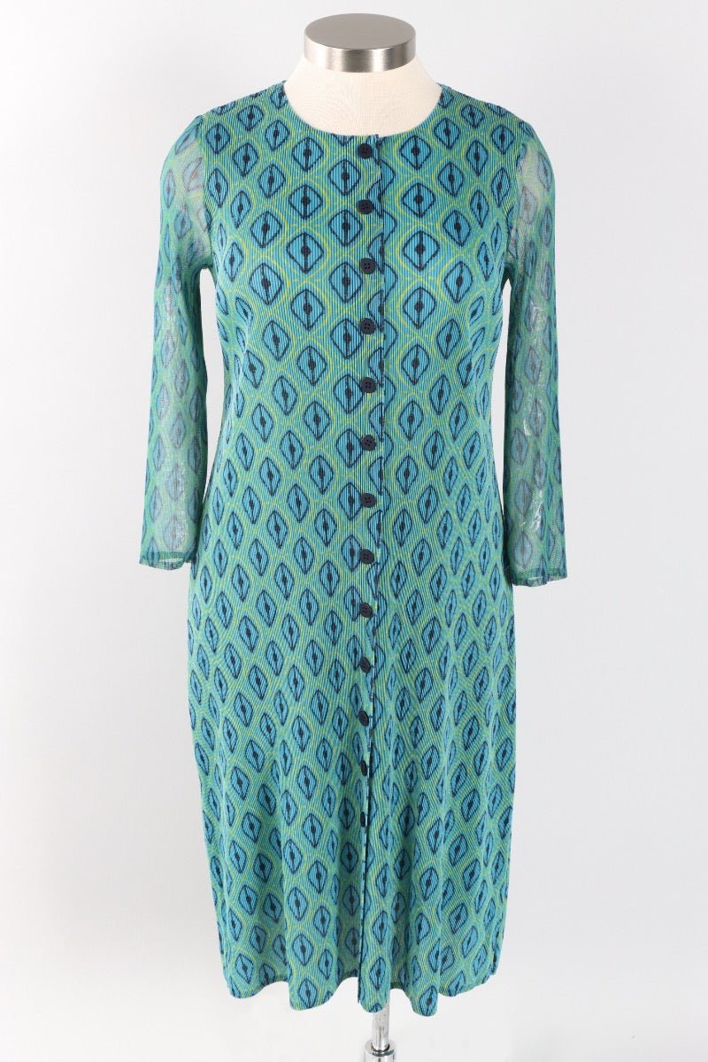 Parisian Dress/Duster - Peacock