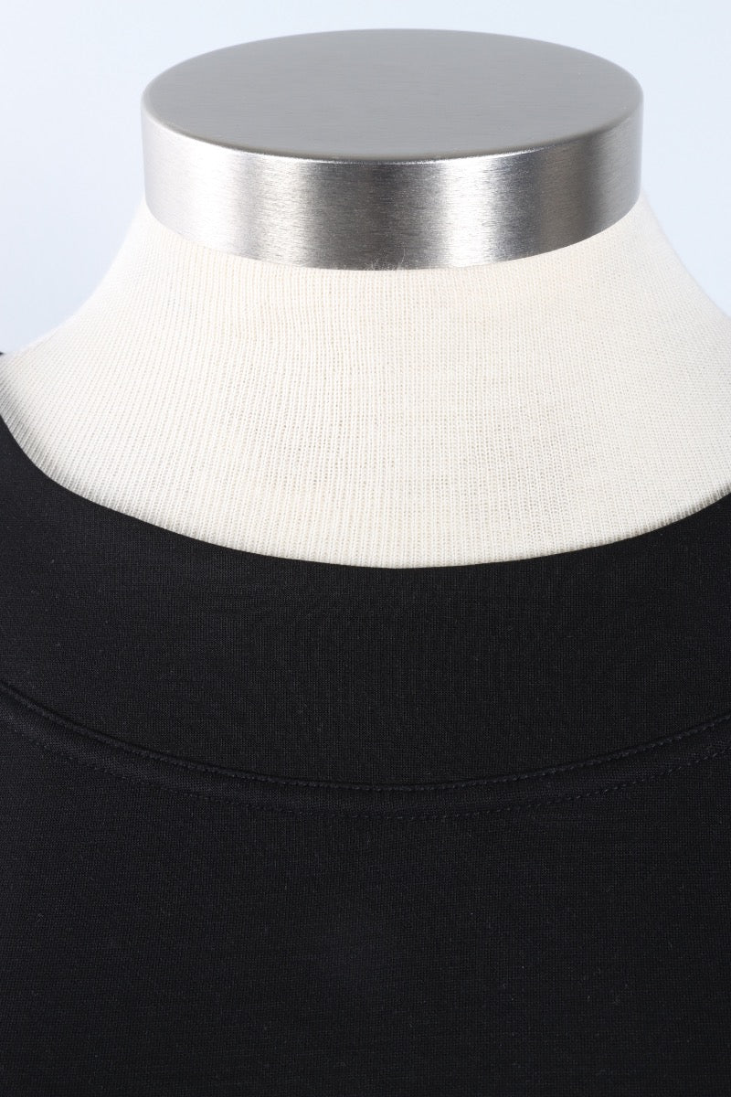 Border Stitch Pullover - Black