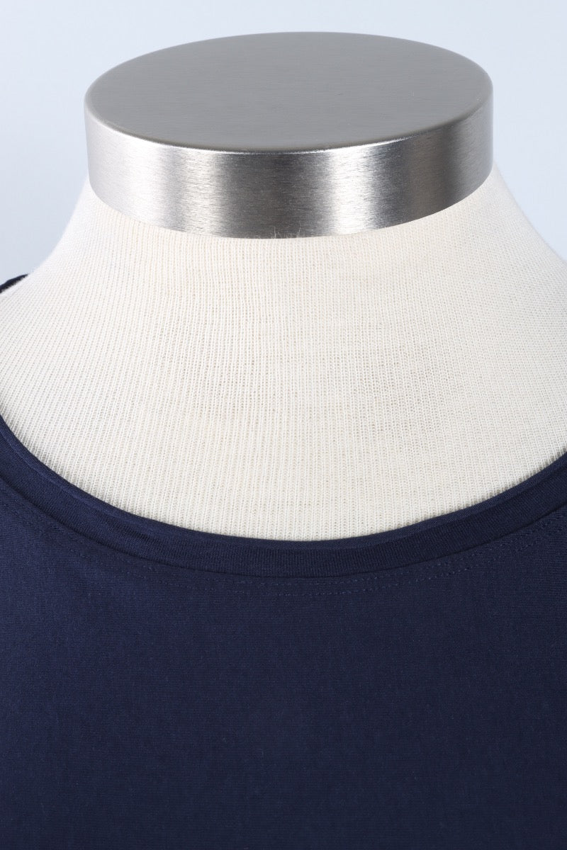 Cap Sleeve Tee - Navy