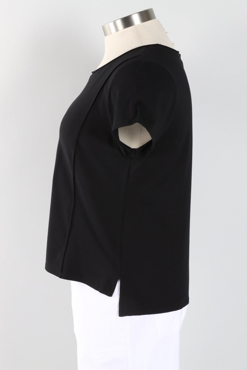 Cap Sleeve Tee - Black