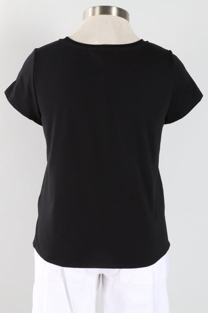 Cap Sleeve Tee - Black