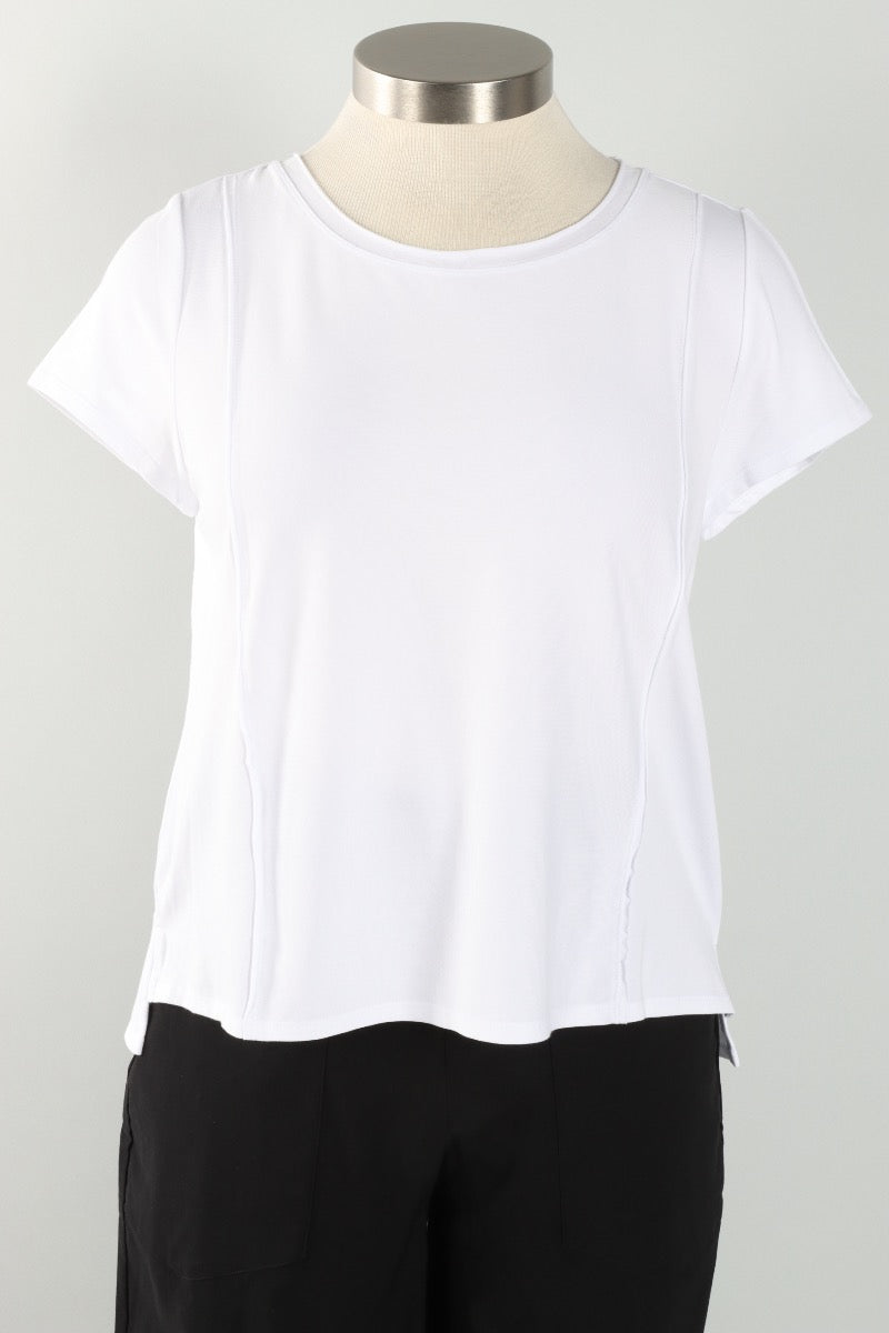 Cap Sleeve Tee - White
