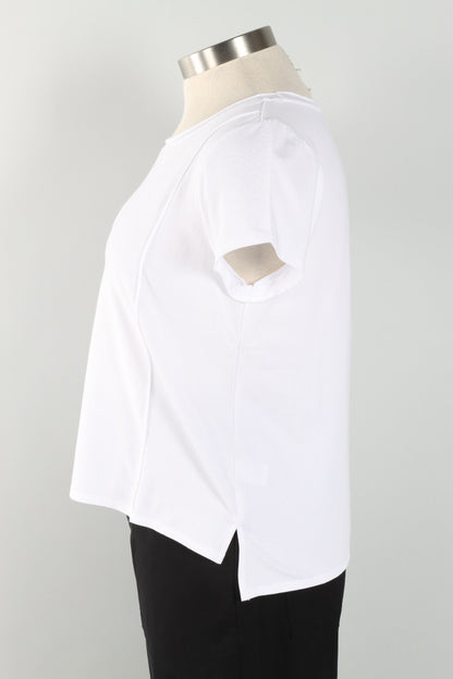 Cap Sleeve Tee - White