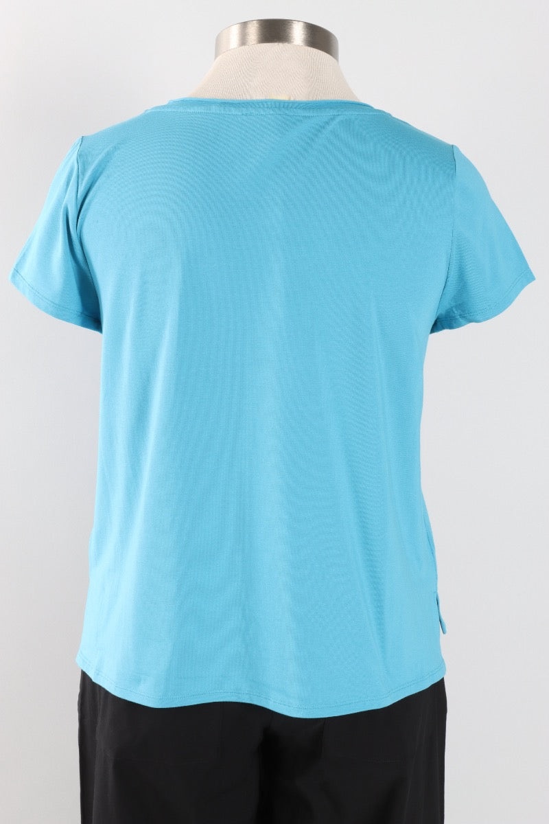 Cap Sleeve Tee - Peacock