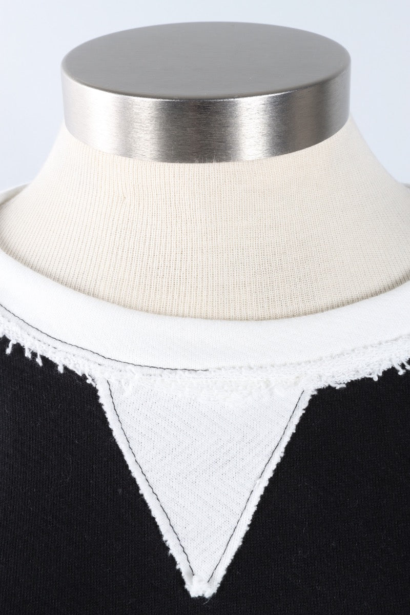 Contrast Sweatshirt - Black & White