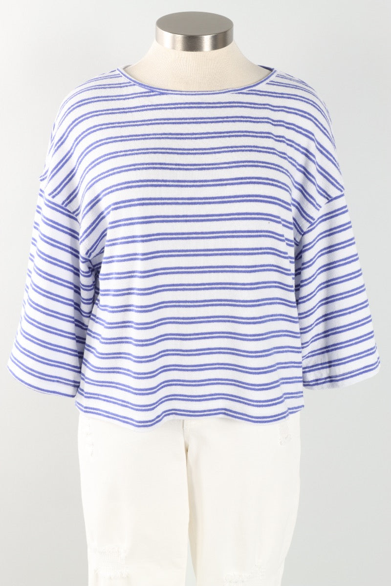 Wide Sleeve Tee - Blue