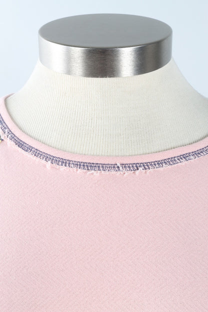 Striped Raglan Sleeve Top - Pink & Navy