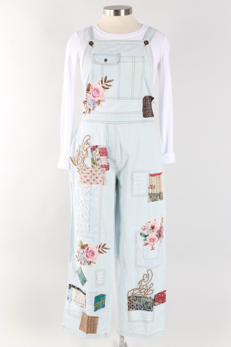 Patchwork Overall - Blue