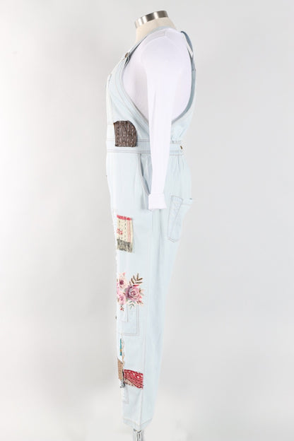 Patchwork Overall Plus - Blue