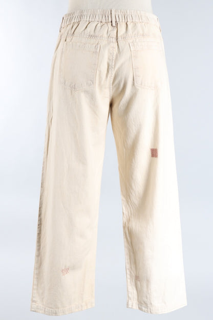 Applique Trouser - Cream