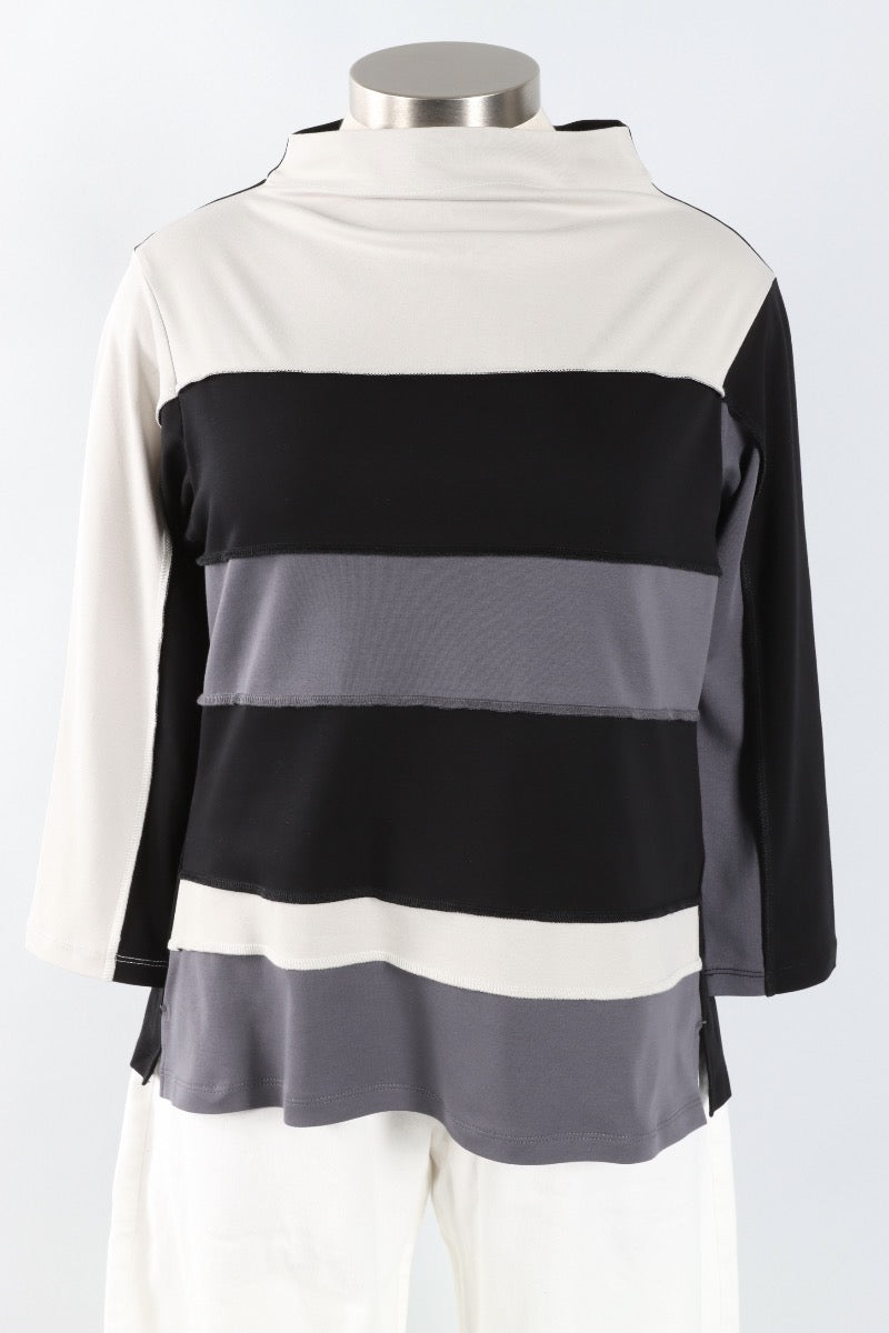 Colorblock Top - Black Multi 