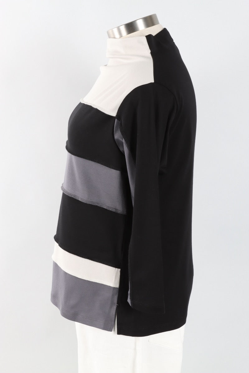 Colorblock Top - Black Multi 