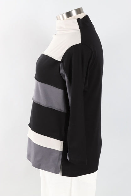 Colorblock Top - Black Multi 