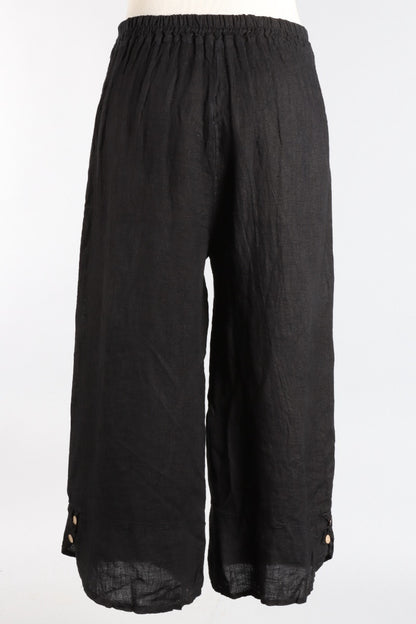 Wide Leg Pocket Pant - Black