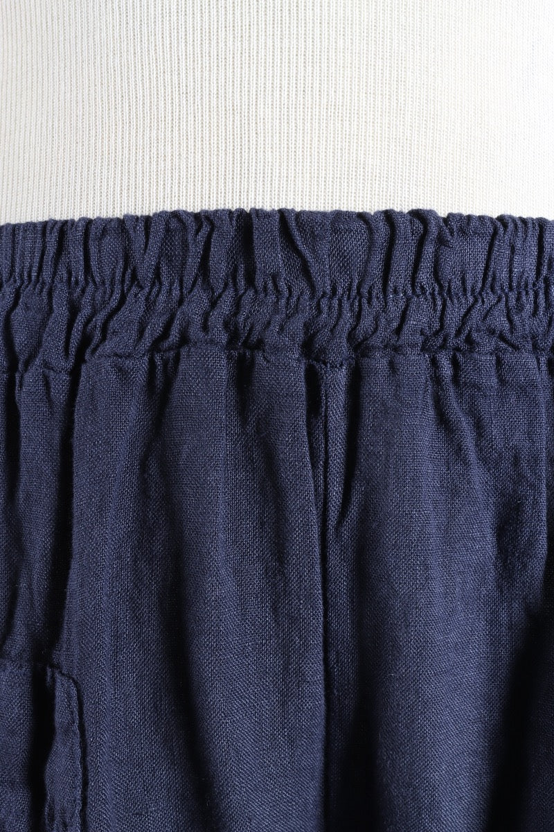 Wide Leg Pocket Pant - Navy