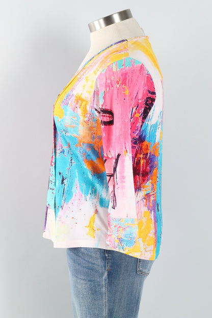 Vivian Button Top - Multi Color