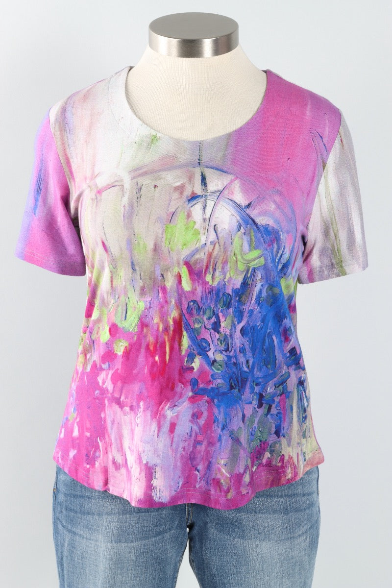 Olivia Short Sleeve Top - Multi Color