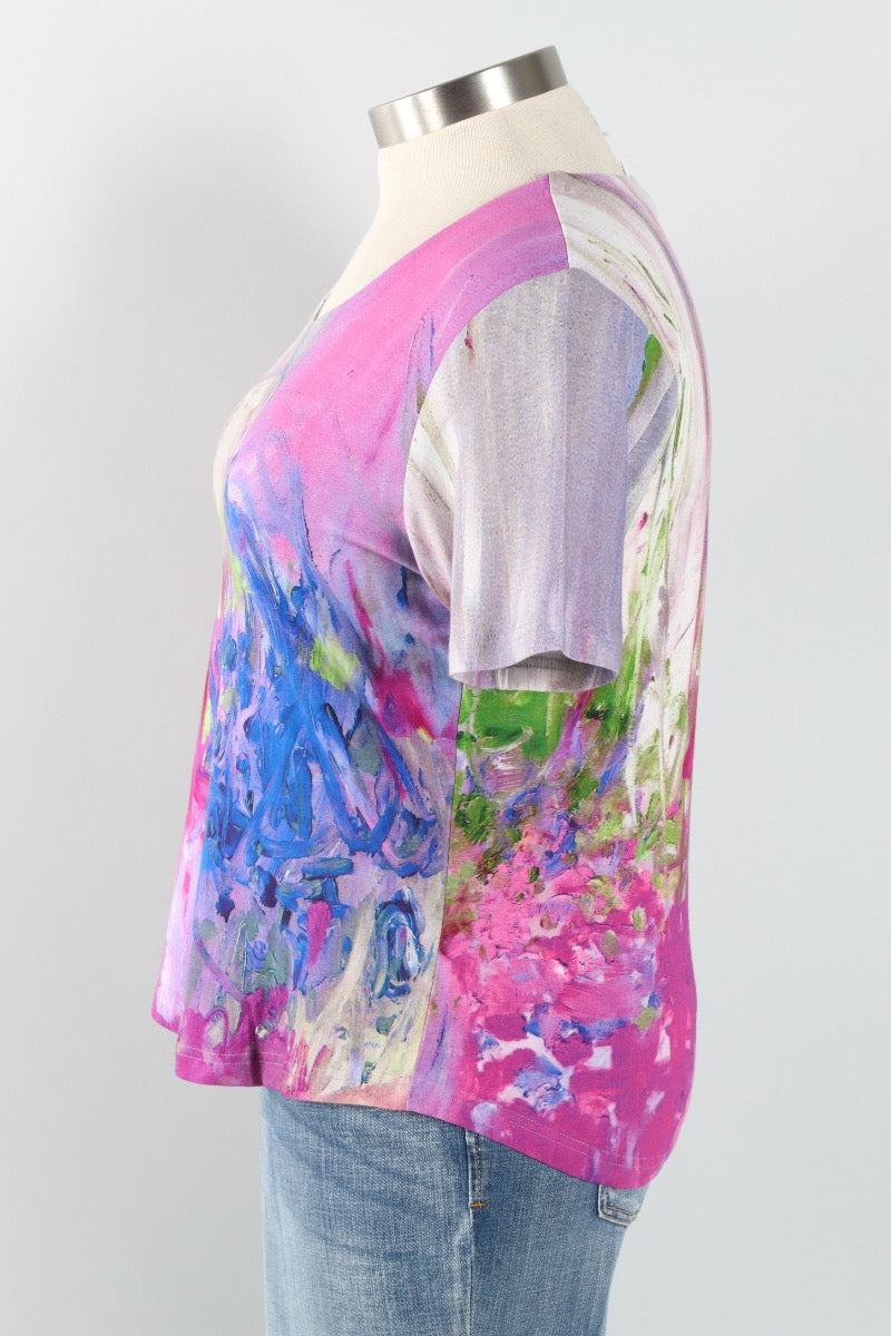 Olivia Short Sleeve Top - Multi Color