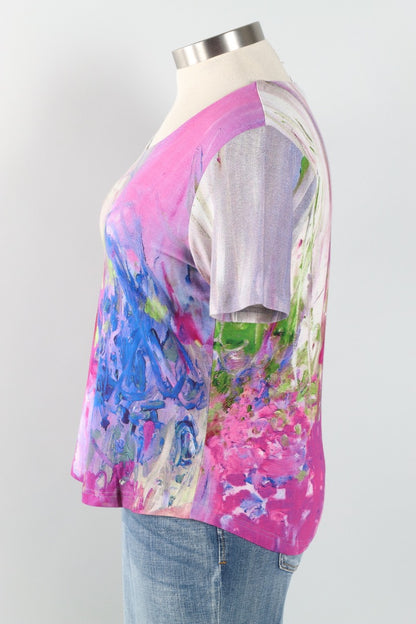 Olivia Short Sleeve Top - Multi Color