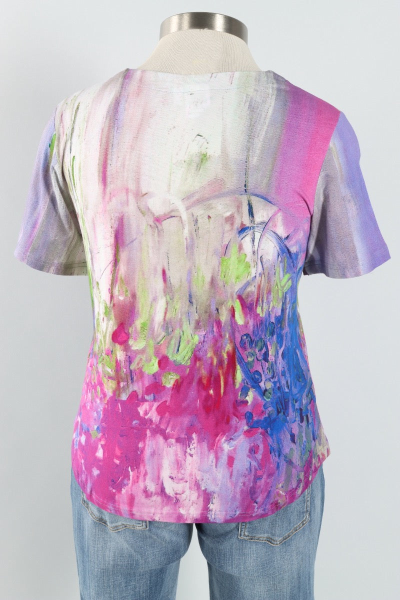 Olivia Short Sleeve Top - Multi Color