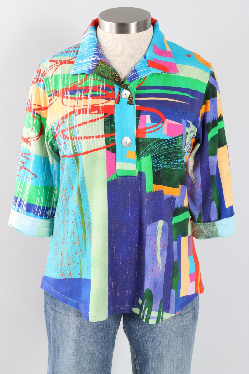 Gracie Pullover Top - Multi Color