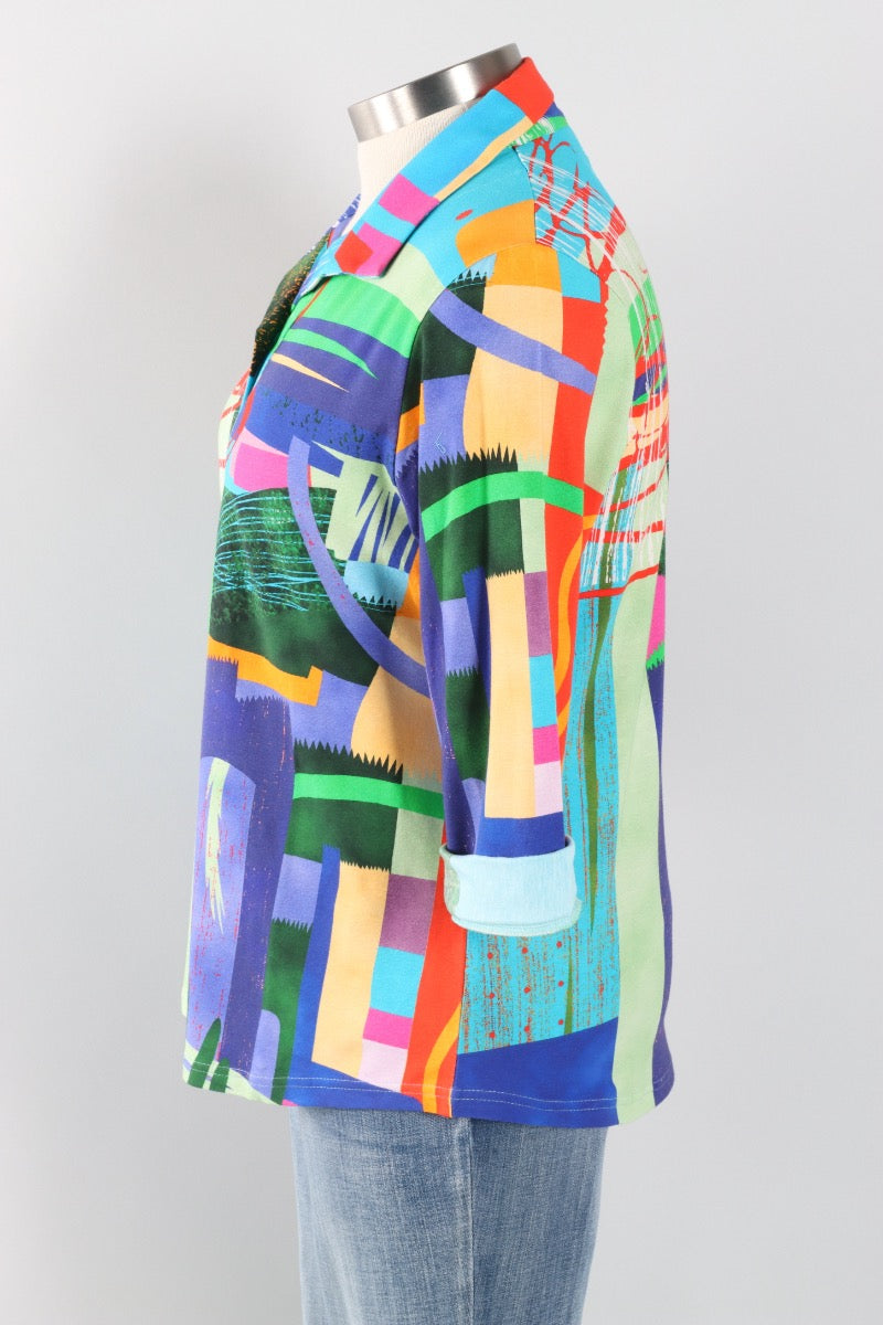 Gracie Pullover Top Plus - Multi Color