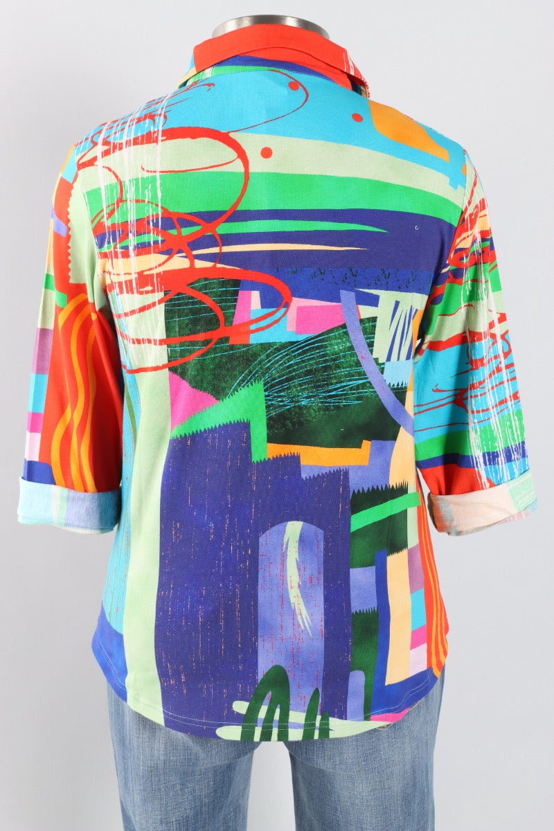 Gracie Pullover Top - Multi Color