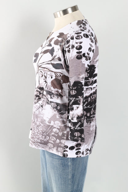 Ginger Top Plus - Black & White