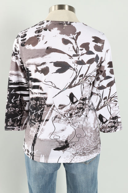 Ginger Top Plus - Black & White