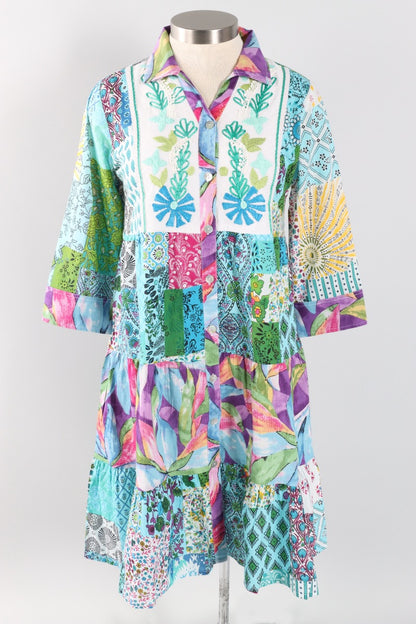 Amanda Embroidered Dress - Multi Color