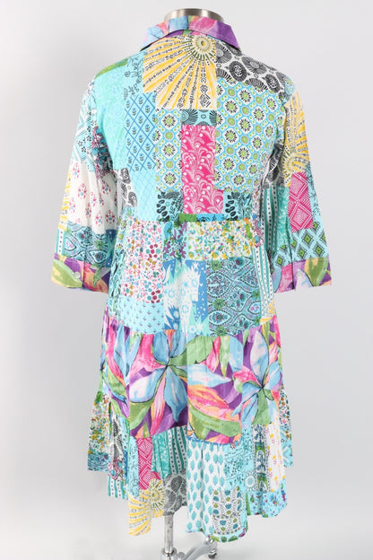 Amanda Embroidered Dress - Multi Color