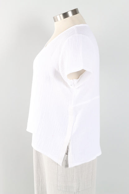 V-Neck Tee - White
