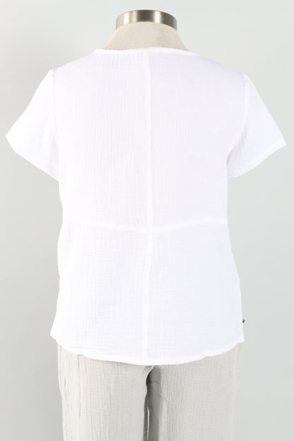 V-Neck Tee - White