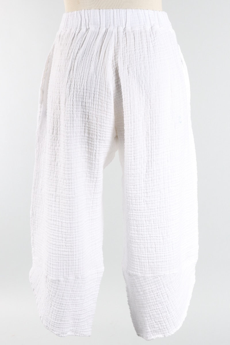 Hayes Pant - White Gauze 
