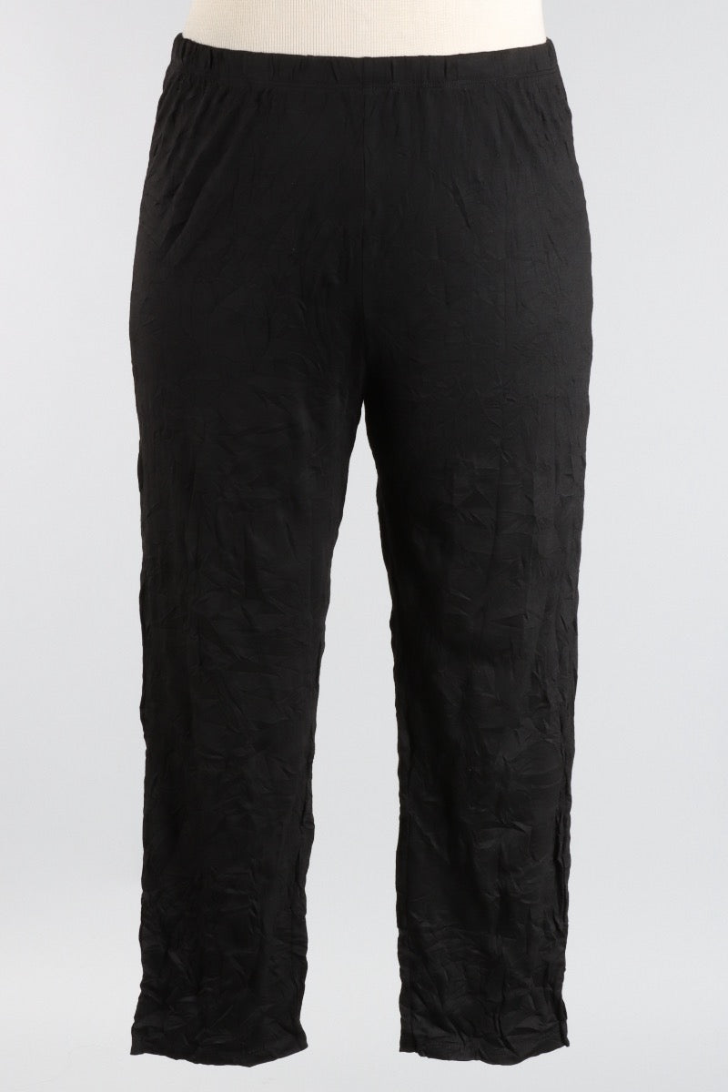 Carly Pant - Black Crinkle