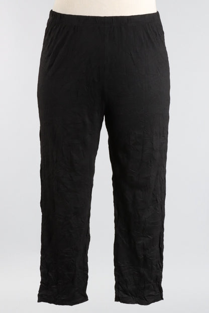 Carly Pant - Black Crinkle