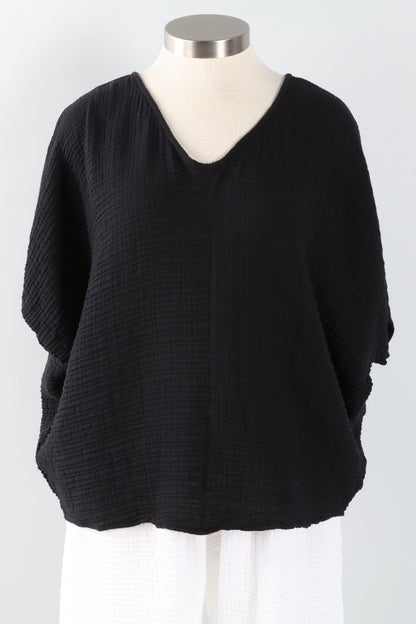 Kami Top - Black Gauze 