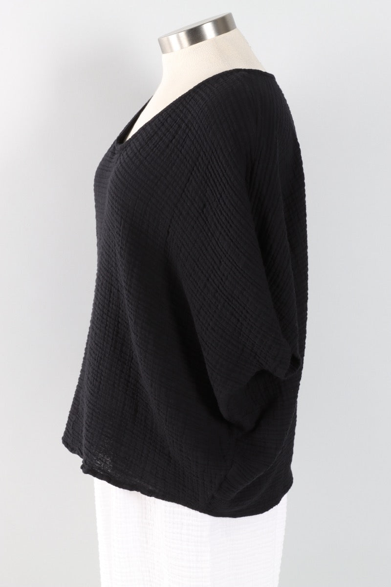 Kami Top Plus - Black Gauze 