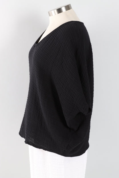 Kami Top Plus - Black Gauze 