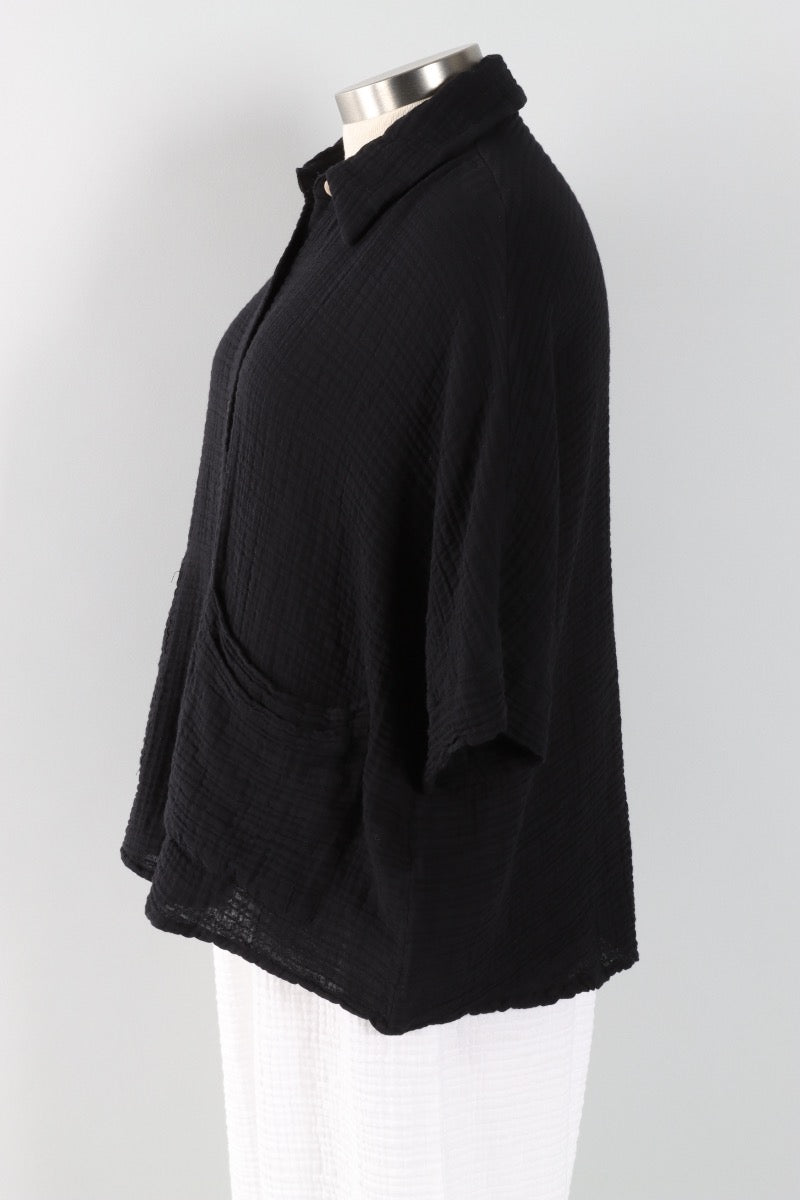 Prince Shirt - Black Gauze 